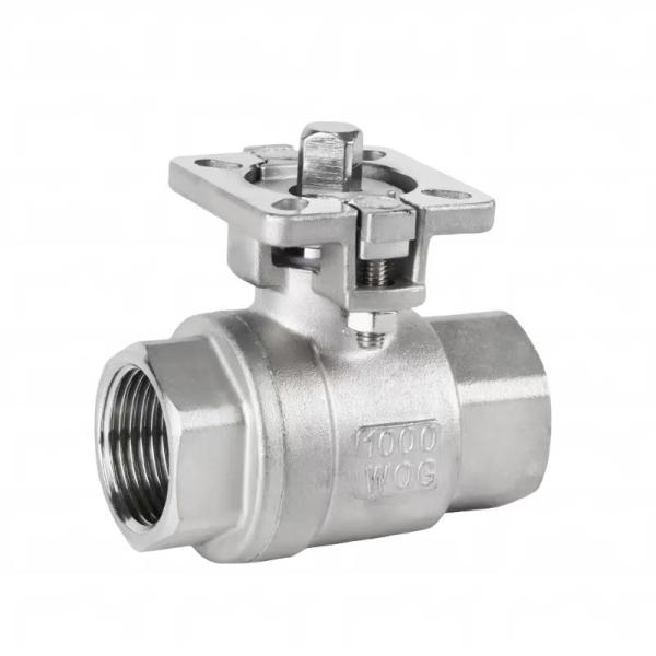 Buy cheap 304 stainless steel two-piece high platform ball valve two-piece wire buckle internal thread pneumatic ball valve 4 from wholesalers