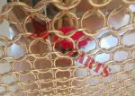 Decorative Chainmail Braided Ring Mesh Curtain For Office Building Space Divider