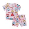 Buy cheap Summer Kids Pajama Set Plain Animal Short Sleeve Tee And Shorts from wholesalers