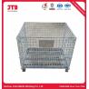 Buy cheap Heavy Duty Wire Cage Galvanized Wire Pallet Container Without Wheels from wholesalers