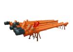 Inclined Tubular Flexible Screw Conveyor / Limestone Auger Screw Conveyor
