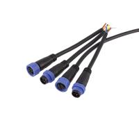 Buy cheap 1 Meter M15 Waterproof Extension Cables F Shape Plastic Shell PVC Jacket For product