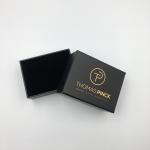 Black 2mm Cardboard Jewelry Gift Box PMS Luxury Ring Rigid Small Paper Cosmetic