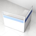 Modern Office Desk Single Seat Workstation Desk Call Center Table