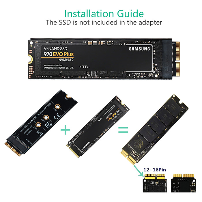 3mil Electronics Computers Accessories M.2 NVME SSD Convert Adapter Card FCC