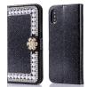 Buy cheap Luxury Diamonds Cover Leather Wallet Case With Card Slot Bling Phone Case For iPhone X from wholesalers