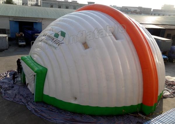 Double Layers Dome Shaped Inflatable Party Tent With 10mD Span For Rental