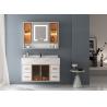 Buy cheap Modern Luxury Wall Hung Floating Bathroom Vanity Units Cabinet HD Smart LED Silver Mirror from wholesalers