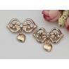 Buy cheap LHZ1004 Zinc Alloy And Rhinestone Shoe Accessories Buckle Replacement Bow Shape from wholesalers