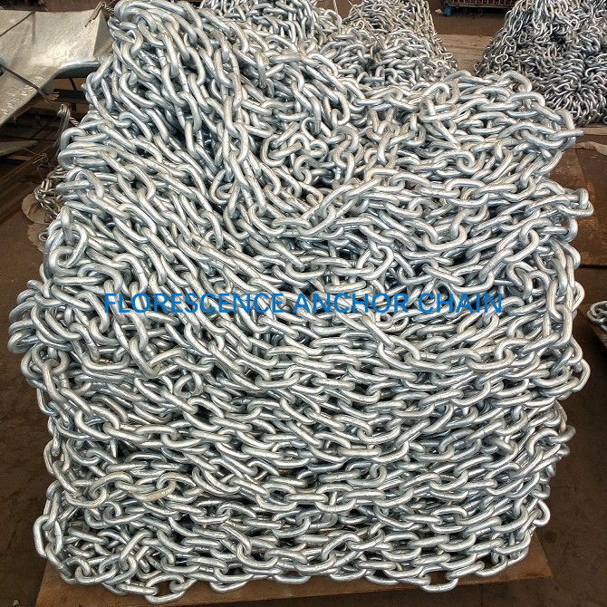 natural colour Ship Anchor Chain Black Coated Short Link Chain