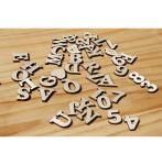 Wooden Craft Letters - Natural Wood Alphabet Capital Letters - Cutout Wooden