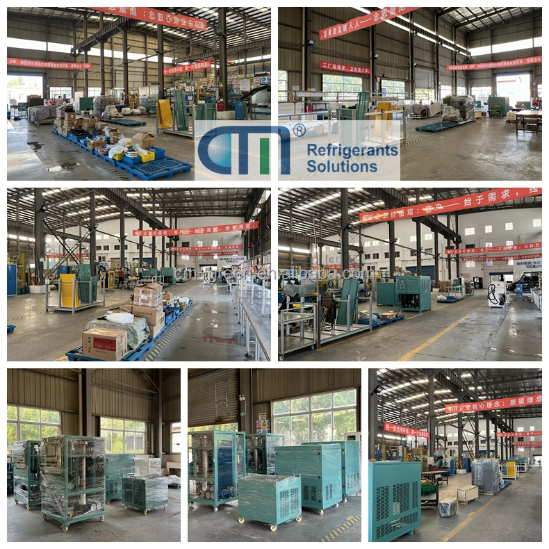 Air Coolded Refrigerant Filling Machine 3PH with ≤240KGH liquid recovery rate