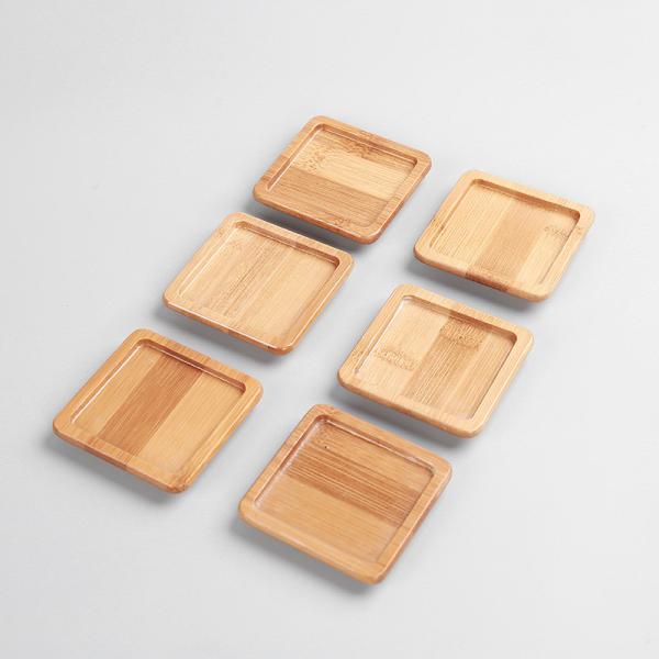Buy cheap Light Weight Natural Bamboo Coasters Blank Customized Laser Pattern Logo For Cups from wholesalers