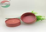 Cylinder Shape Red Paper Tube Packaging For Gift Cosmetic SGS FDA