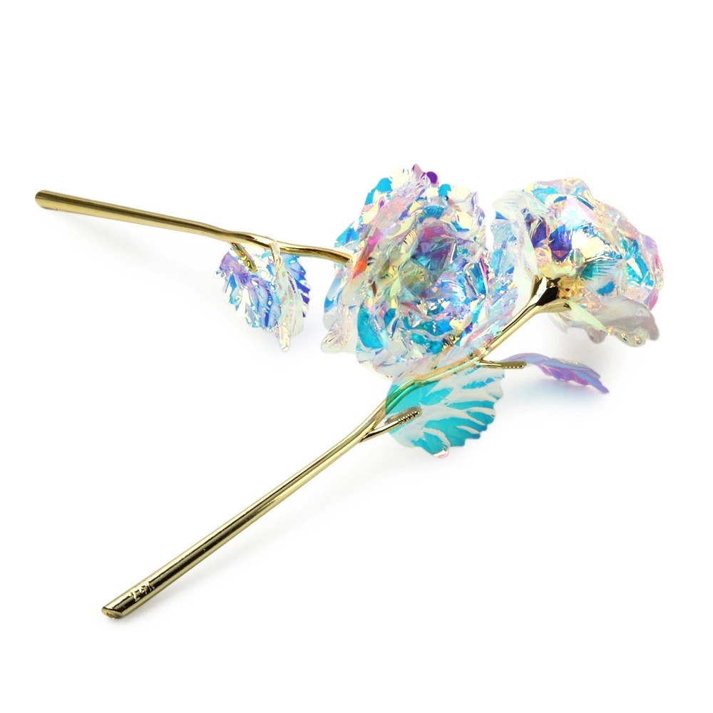 Luxury Gift Enchanted Rose 24k Galaxy Roses In Glass