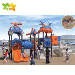 Public Park Plastic Playground Slide For Outdoor Playground