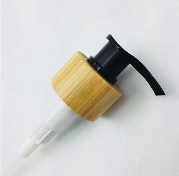Buy cheap 24 / 28mm Cosmetic Lotion Soap Dispenser Pump Real Wood Bamboo from wholesalers