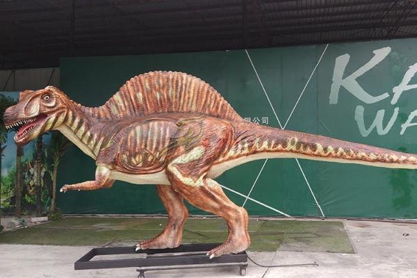 Buy cheap Sun Proof Life Size Dinosaur Statue Spinosaurus Dinosaur Lawn Sculpture from wholesalers