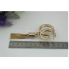 Buy cheap Handbag hardware accessories gold zinc alloy letters logo metal end cap with tassel from wholesalers