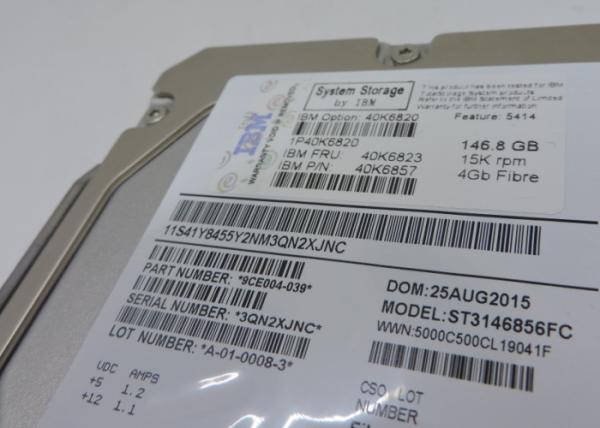 Buy cheap 40K6823 40K6820 23R1776 2.5 Inch SAS Drives , IBM Hard Drive 146G 15K FC DS4300/4700 from wholesalers