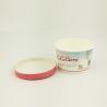 Buy cheap Disposable Ice Cream Paper Cup With Lid Leakproof Custom Bowls 3oz 85ml from wholesalers