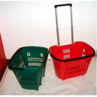 Buy cheap Colorful Shopping Hand Baskets With Wheels product