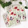 Buy cheap OEM Folding Floral Paper Dinner Napkins , Disposable Flower Print Tissue Paper from wholesalers