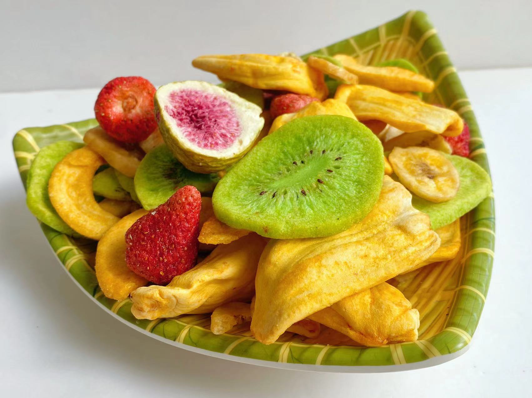 Nutritious Dried Fruits Vegetables OEM Dehydrated Kiwi Chips