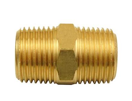 Buy cheap 3/4" X 3/4" Brass Hex Nipple , 250F Npt Male Thread For Pipe from wholesalers