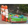 Buy cheap 25'x18' indoor big tiger inflatable toddler bouncy castle made of lead free material for family backyards from wholesalers