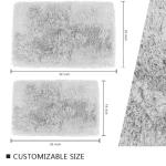 Buy cheap Long Lasting 17'' X 24'' Latex Backed Bath Mats White Fluffy Bathroom Rugs from wholesalers