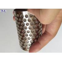 Buy cheap Durable Perforated Filter Tube , High Holding Capacity Perforated Round Tubing product