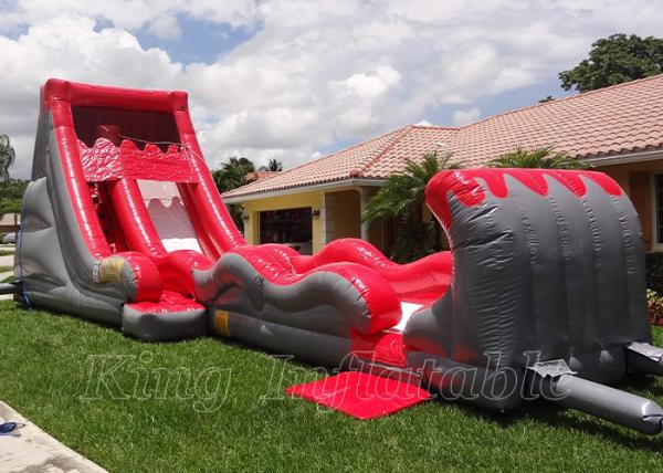 Rent Inflatable Water Slides Kids Jumping Bounce Red PVC Large Inflatable Water