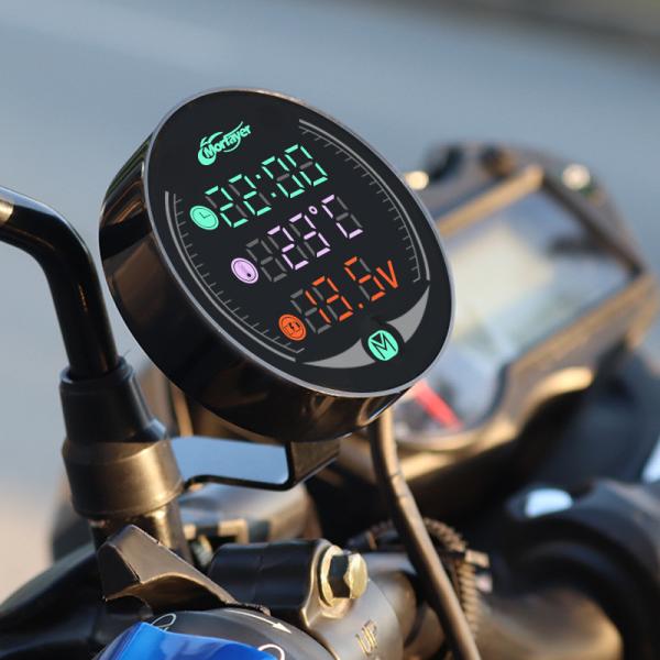 Buy cheap Smart Waterproof Digital Tachometer , 12w 1.5mA/H Led Speedometer Motorcycle from wholesalers