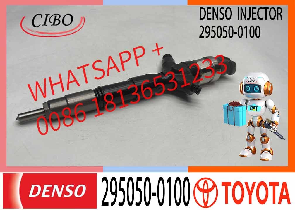 High Quality Diesel Fuel Common Rail Injector 295050-0100 23670-30196 For Toyota 1KD 2KD