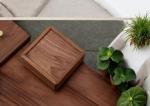 Luxury Handmade Walnut Storage Box 11cm Small Wooden Boxes With Lids