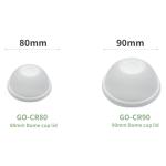 Leakproof Sugarcane Bagasse Biodegradable Cup Dome Lids For Cold Coffee