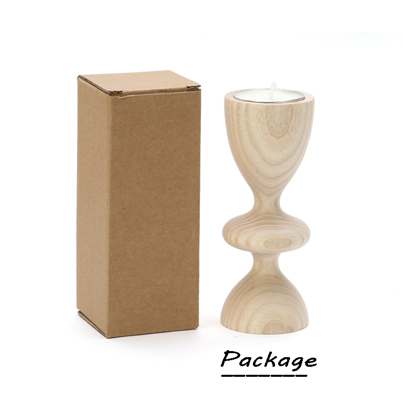 Decoration Ash Wood Candle stick/ Natural Wood Candle Holder