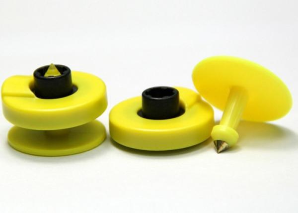 Buy cheap ECO Friendly RFID Ear Tag Livestock Industry Non Oxidization Full Color from wholesalers