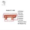 Buy cheap Coffin Accessories Funeral Golden Long Casket Swing Bar Zinc Material from wholesalers