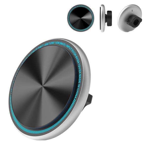 Buy cheap Metal Ambient Light Magsafe Car Mount Charger One Handed Easy Operation from wholesalers