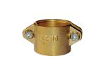 Buy cheap Forged Brass Hose Clamps Double Piece With Stainless Steel Screw Lock from wholesalers