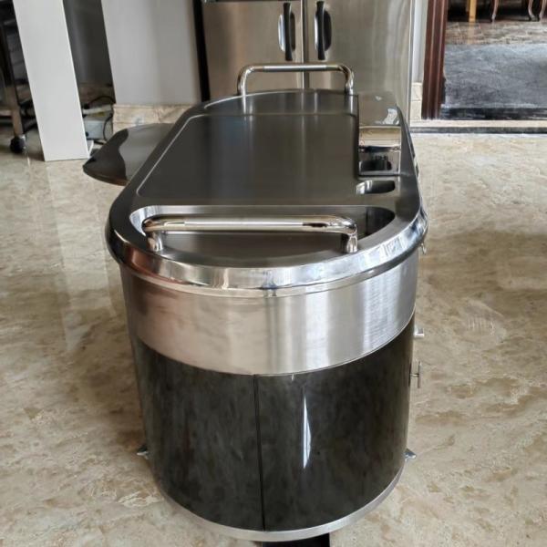 Buy cheap TO14 Stainless Steel Mobile Teppanyaki Grill Table Gas Down Exhaust Upgrade from wholesalers