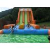Buy cheap 0.55mm Plato Inflatable Water Slide With Swimming Pool from wholesalers