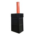 Electric Retractable Columns in RAL Colors Option and Anti-Corrosion Treatment