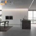 Modern Stylish Kitchen Furniture Cabinet Complete Set with Island Table in Euro