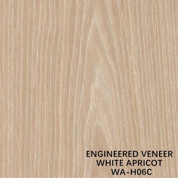 Buy cheap Furniture Man Made Wood Veneer Crown Grain White Apricot H06C 0.15-0.6mm Fleeced Back from wholesalers