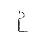 25/28mm diameter Metal black crownshape custom curtain rod finials single