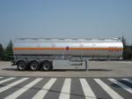 46000 Liters Aluminum Fuel Oil Tank Trailer With 12T BPW 3 axles Petroleum