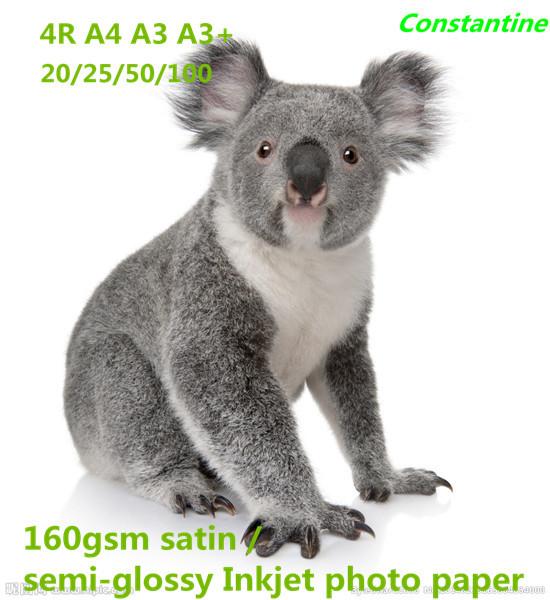 Buy cheap 160gsm satin/semi-glossy Inkjet photo paper waterproof from wholesalers